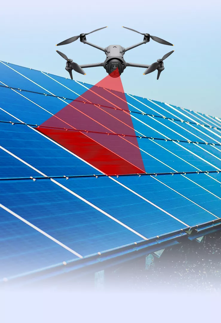 Électroluminescence drone solar panel tunisia