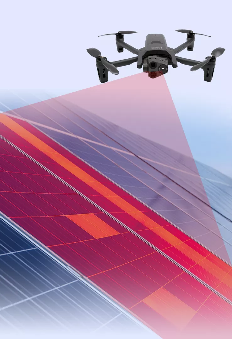 drone solar panel thermal detection tunisie